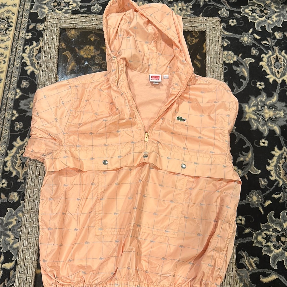 Supreme LACOSTE Reflective Grid Nylon Anorak